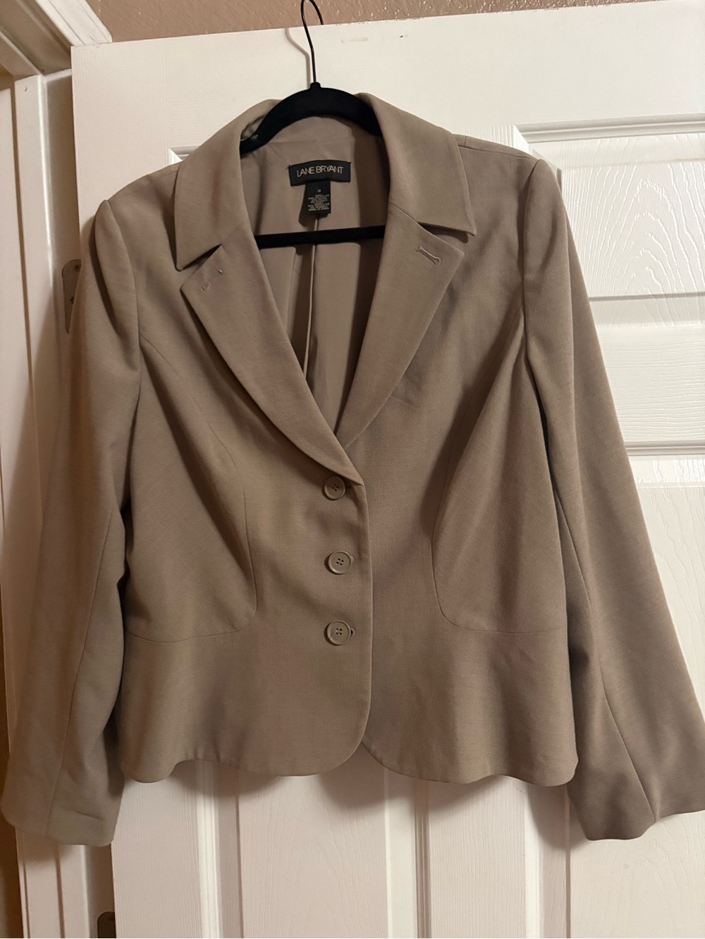 Lane Bryant blazer tan office career workwear business casual 18